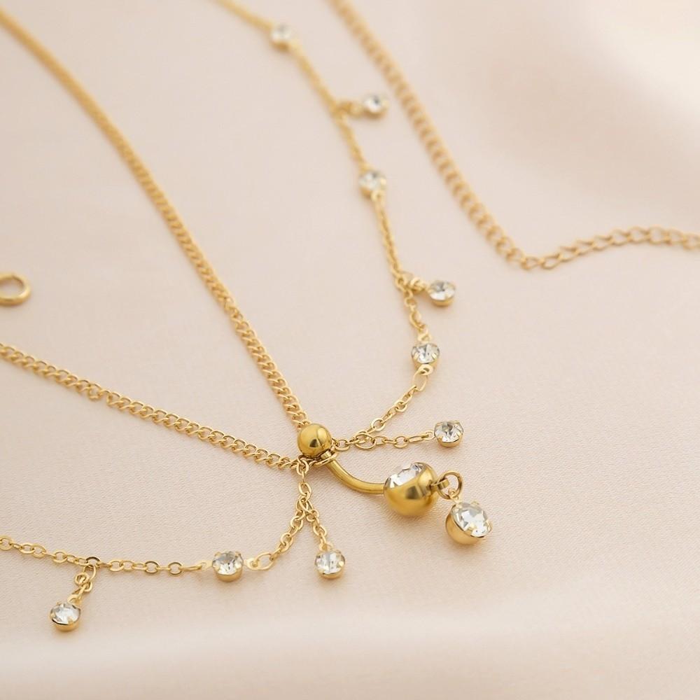 Zircon Waist Chain Tassel Bikini Belly Belt Elegant Navel Nails Body Chain  Women