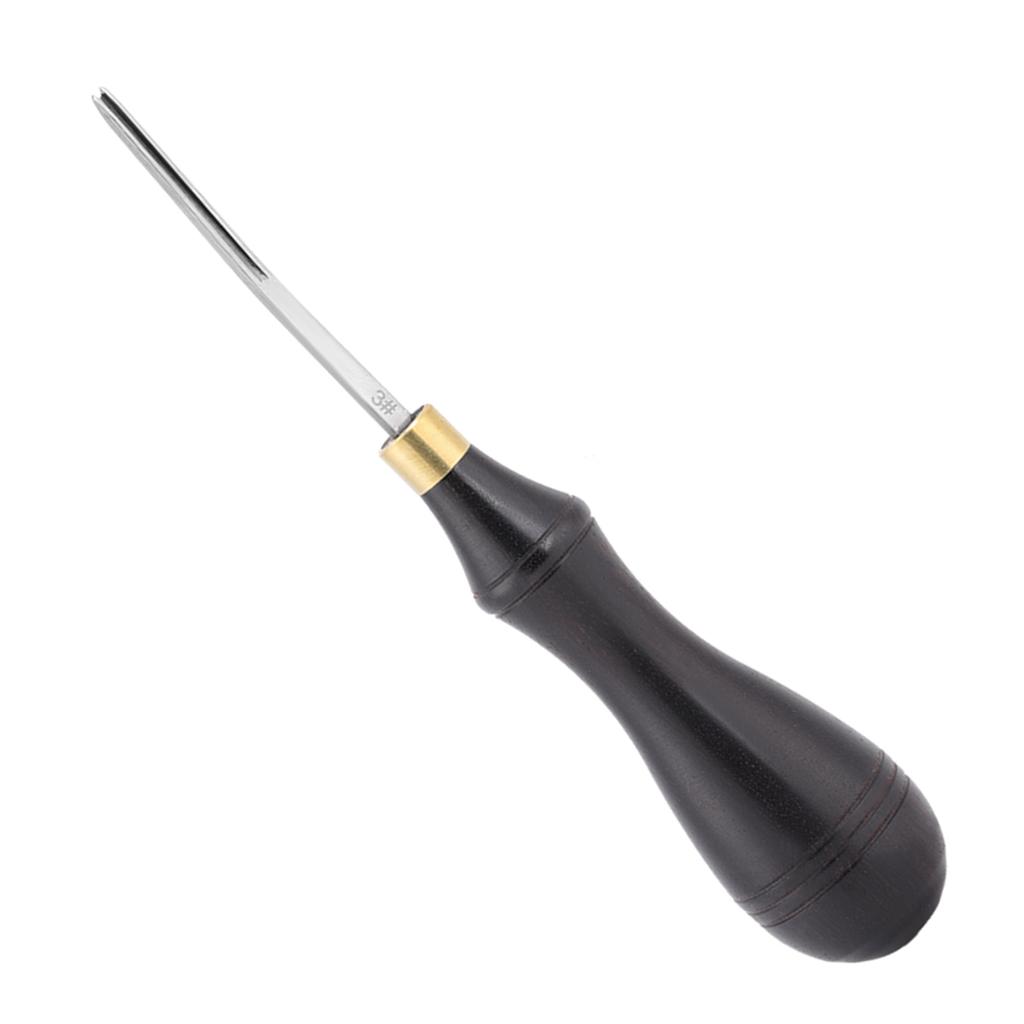 Premium Sandalwood Handle Edge Cutter Edge Leather Edger Beveler(3#1.3mm)