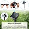 Christmas Decor Outdoor Solar Powered String Lights 20/50/100 LED Cylindrical Bubble Wand Lights for Wedding Party Birthday Garden Camping