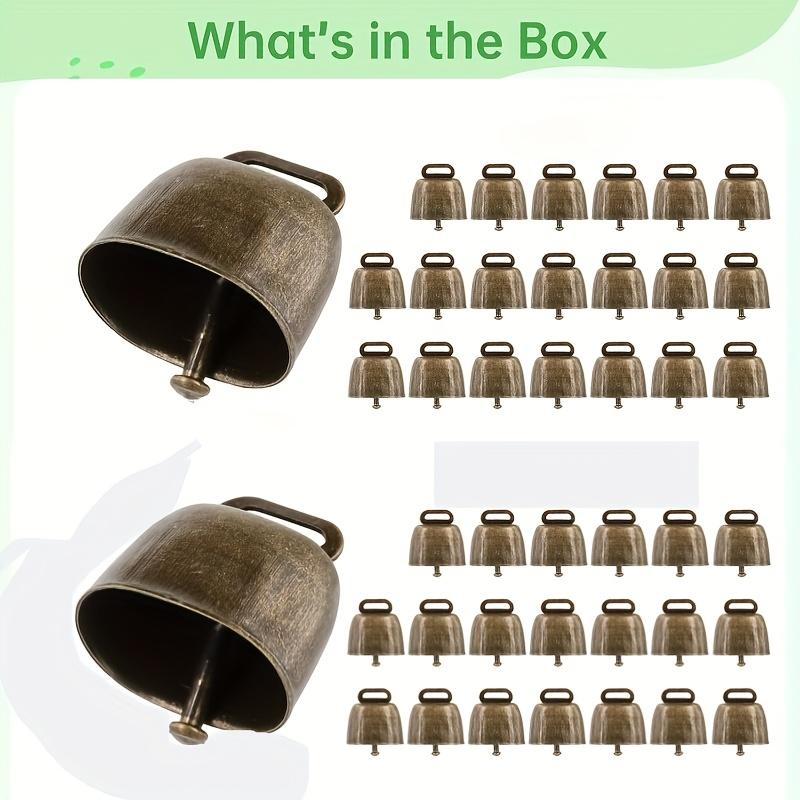 10 יחידות פעמוני חיות ממתכת עמידים במיוחד עם צליל ברור וחזק, פעמוני חווה וינטג' מתאימים לבקר, סוסים, כבשים, עזים, חזירים ותרנגולות