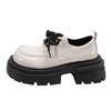 White British Style Retro Platform Small Leather Shoes Women's 2025 New Spring and Autumn French Heightening Mary Jane Love Single Shoes