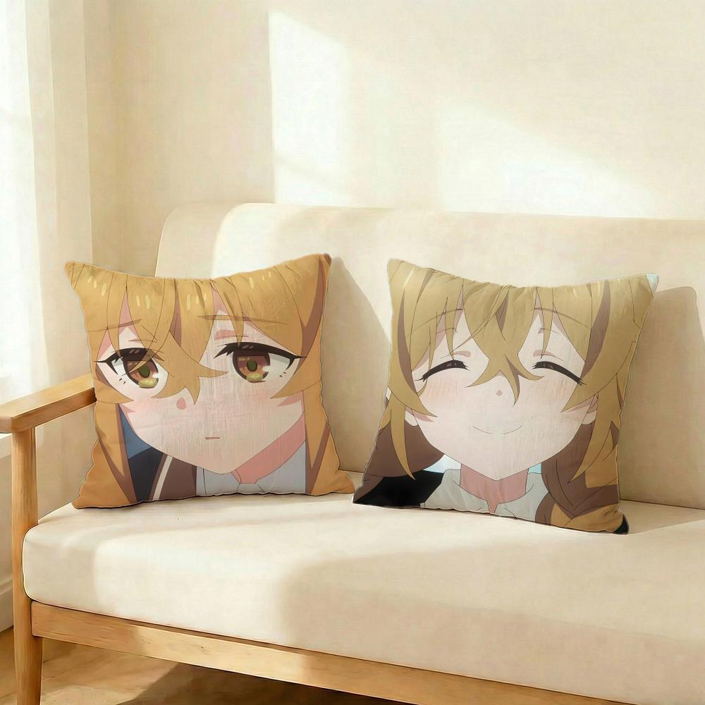 Anime Silent Witch Cushion Cover Decorative Cushions Covers Cover Sofa 50X50 Pillow 4 Piece 45X45 40X40 Pillowcase