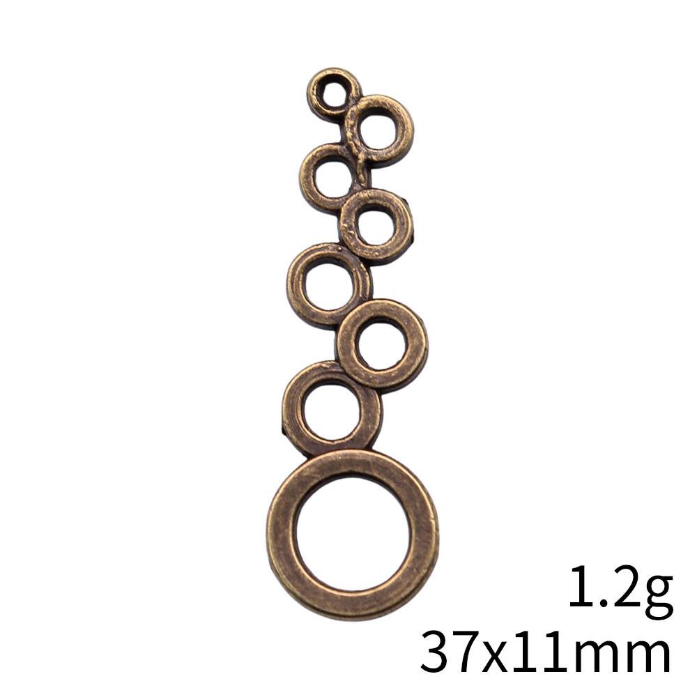 Wedding Anniversary Charms For Italian Bracelet Geometric Hollow Charms Pendant Women's Clothing Pendant Accessories