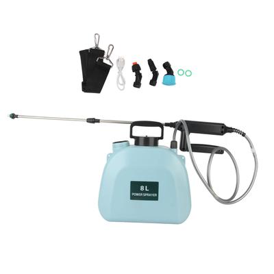 8L Electric Sprayer Slip Resistant Handle 2000mAh Battery Powered Sprayer with Shoulder Strap for