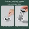 1Pcs Washbasin Leak Plug Stainless Steel Odor Proof Bouncing Core Press Type Sink Drain Universal Accessories for Washbasin