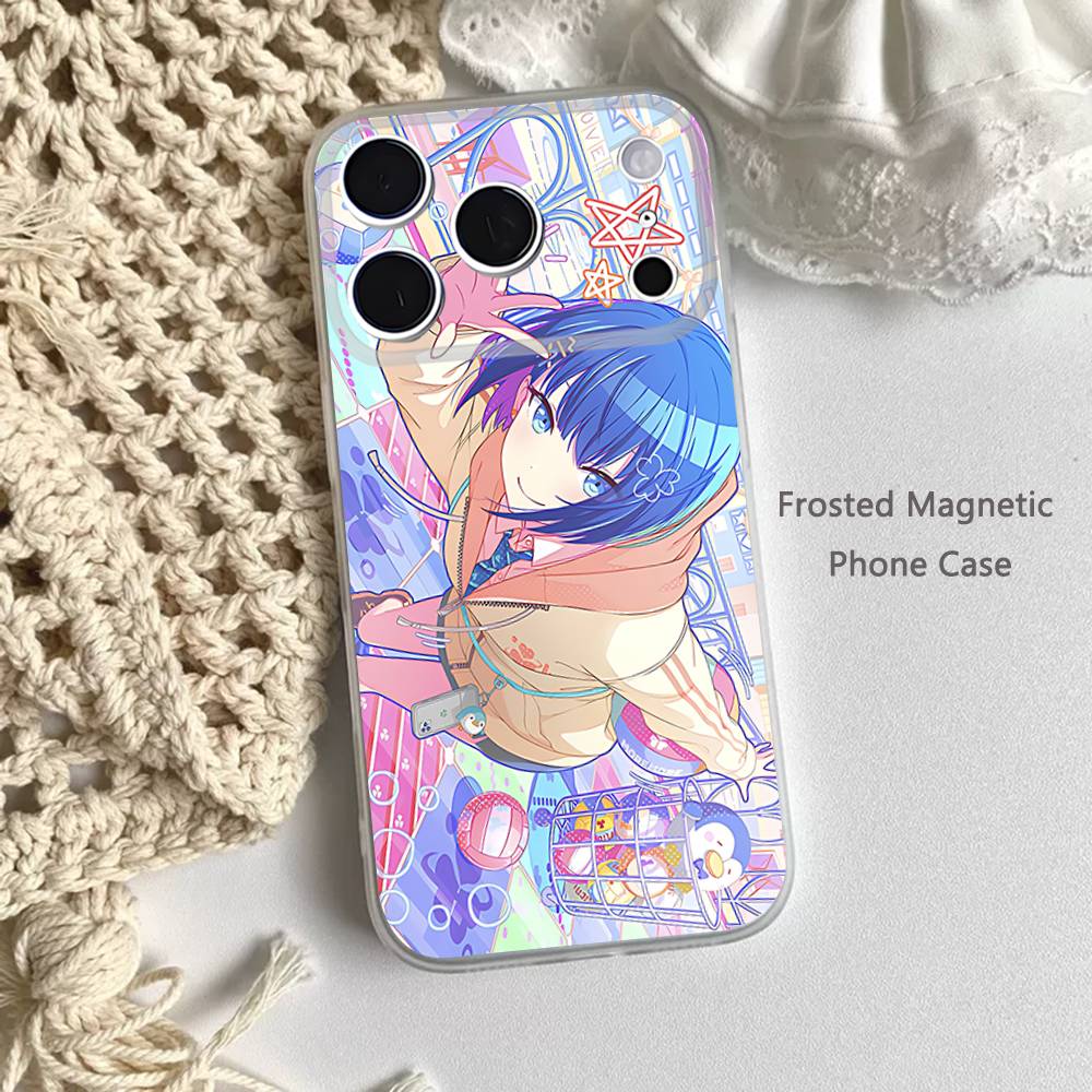 Cute P-ProjectS S-SEKAI For iPhone 11,12,13,14,15,17,16,Pro,Plus,E,Max,Air,Mini Clear Magnetic Frosted Cover