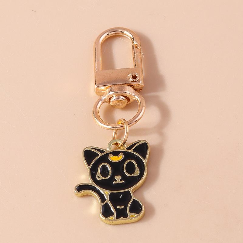 Cute Enamel Puppy Dog Cat Paw Keychain Footprint Keyring Pendants for Car Key Holder Handbag Decor DIY Pet Jewelry Gifts