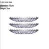 Clear Glass Diamond Pattern Fruit Plate