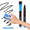 Color Whiteboard Marker Set,Erasable Water-Based,With Bristle Brush,Magnetic Children's Graffiti,12 Color Drawing Pen,Marker