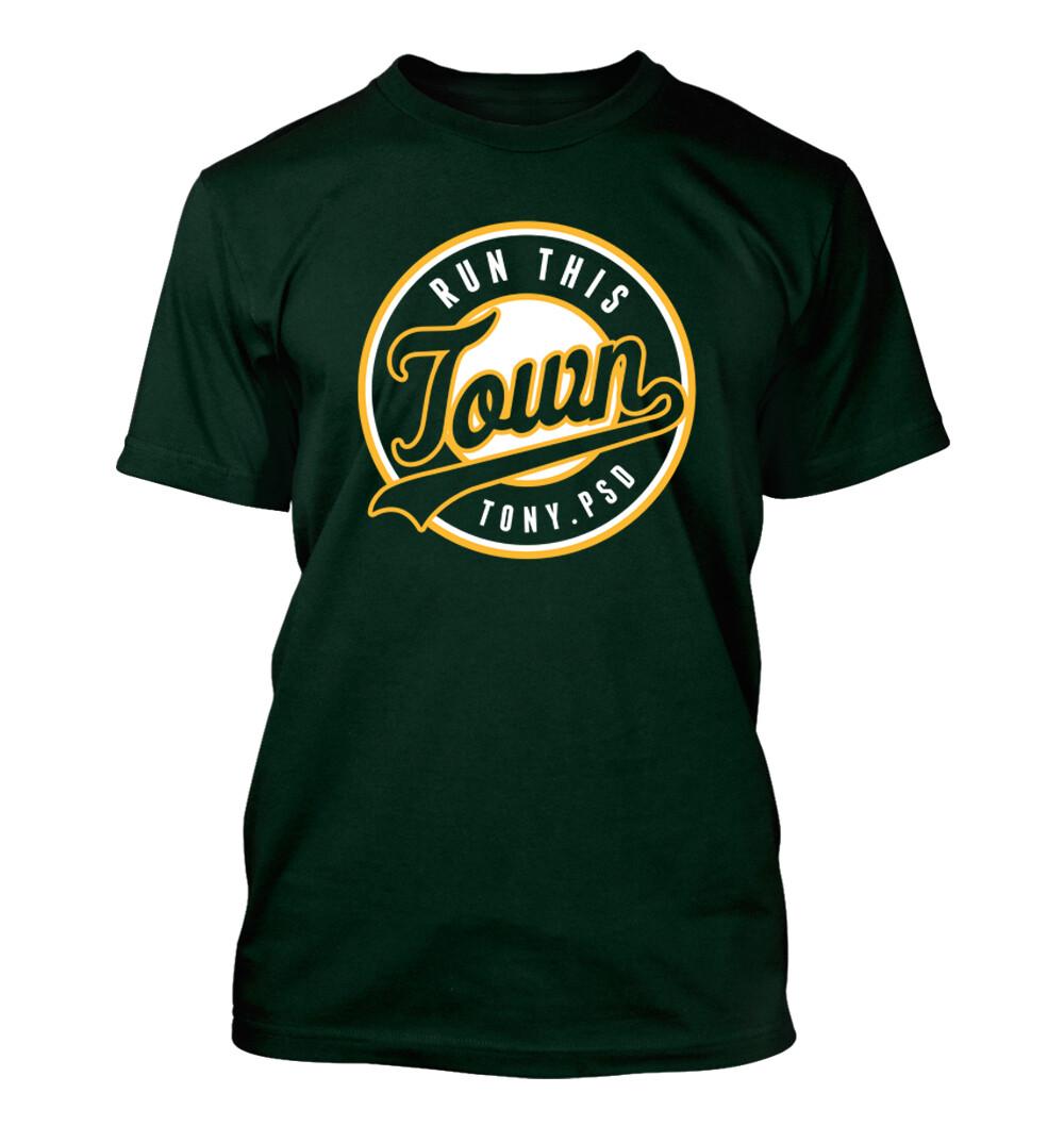 Run This Town - Men s T-Shirt Mens Womens Tees Top - Oakland Athletics A s S