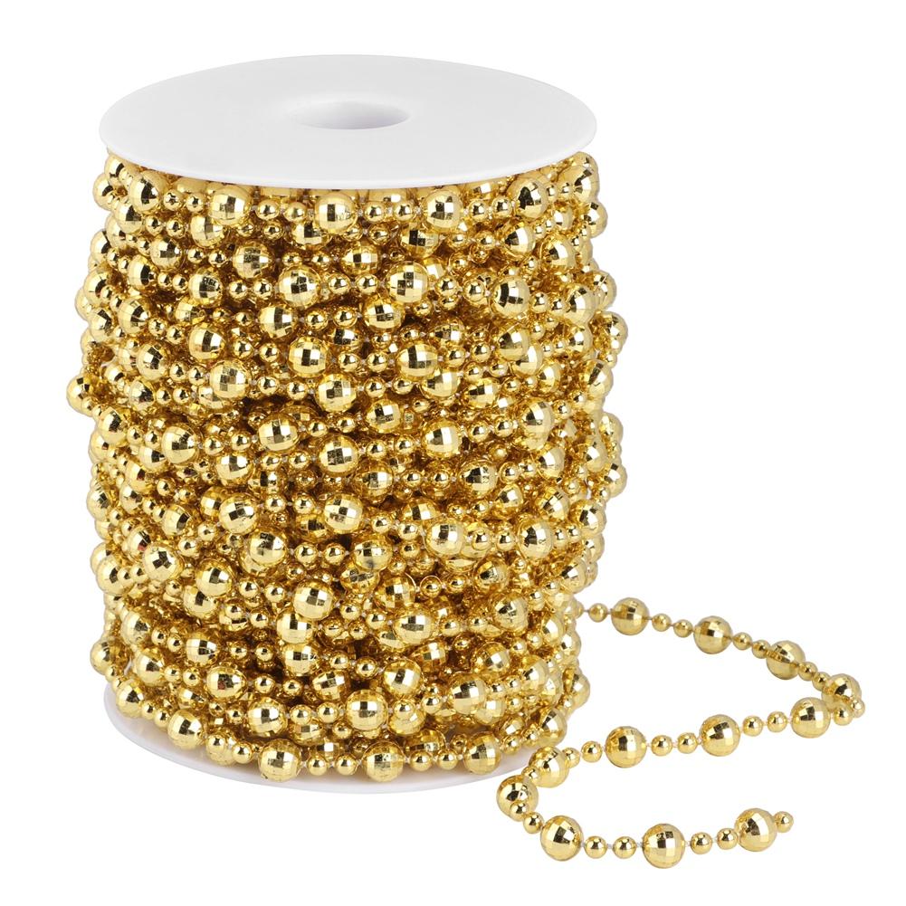 20m Artificial Faux Pearl Bead String for Christmas Tree Wedding Curtain DIY Decoration DIY Decoration Accessory Faux Pearl Bead
