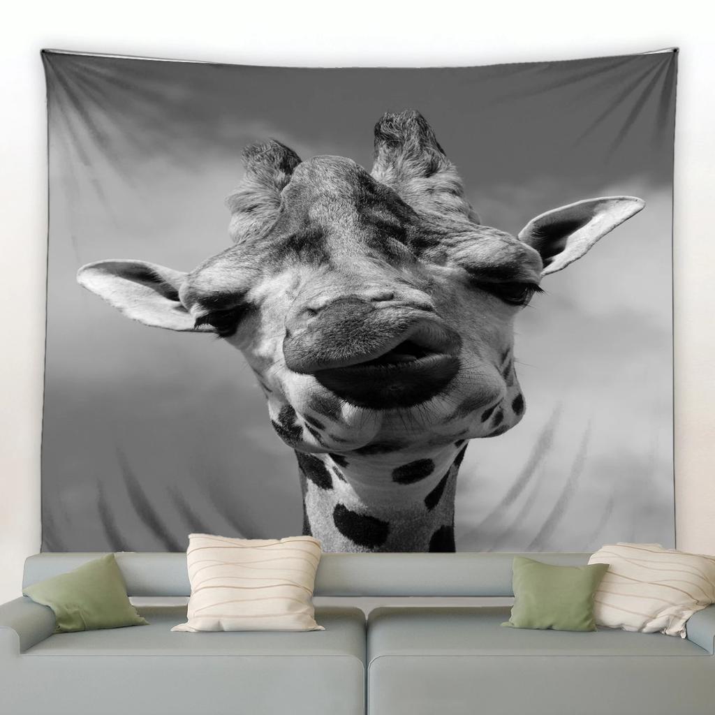 Giraffe Pattern Tapestry Bedroom Living Room Tapestry Home Wall Decoration Tapestry
