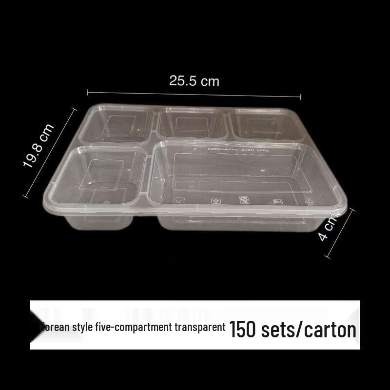 Disposable Transparent Food Containers with Lids