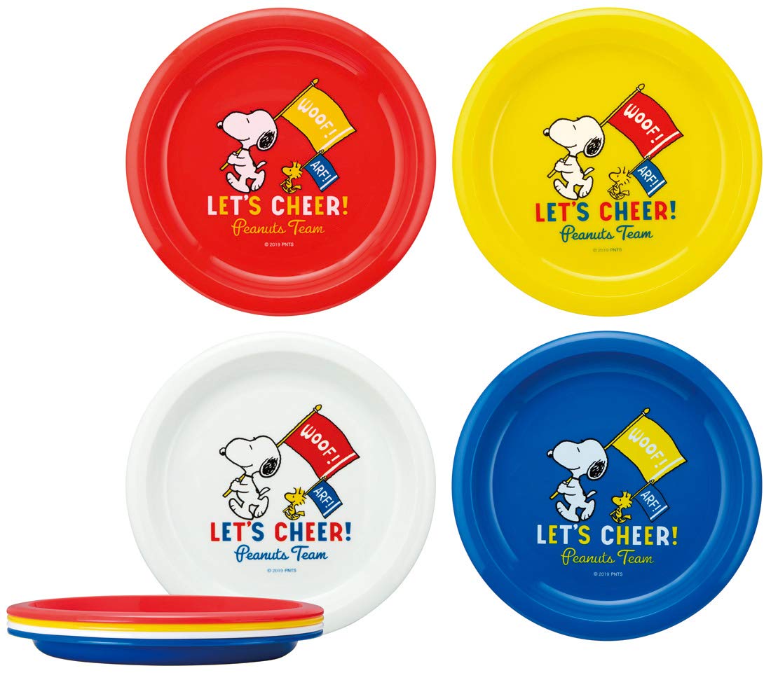 

Набор тарелок для скейтеров из 4 штук, пластик, 21 см, Snoopy Peanuts, сделано в Японии P5P