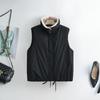 Lamb wool vest women's vest short autumn and winter cotton vest sleeveless cotton vest outer coat