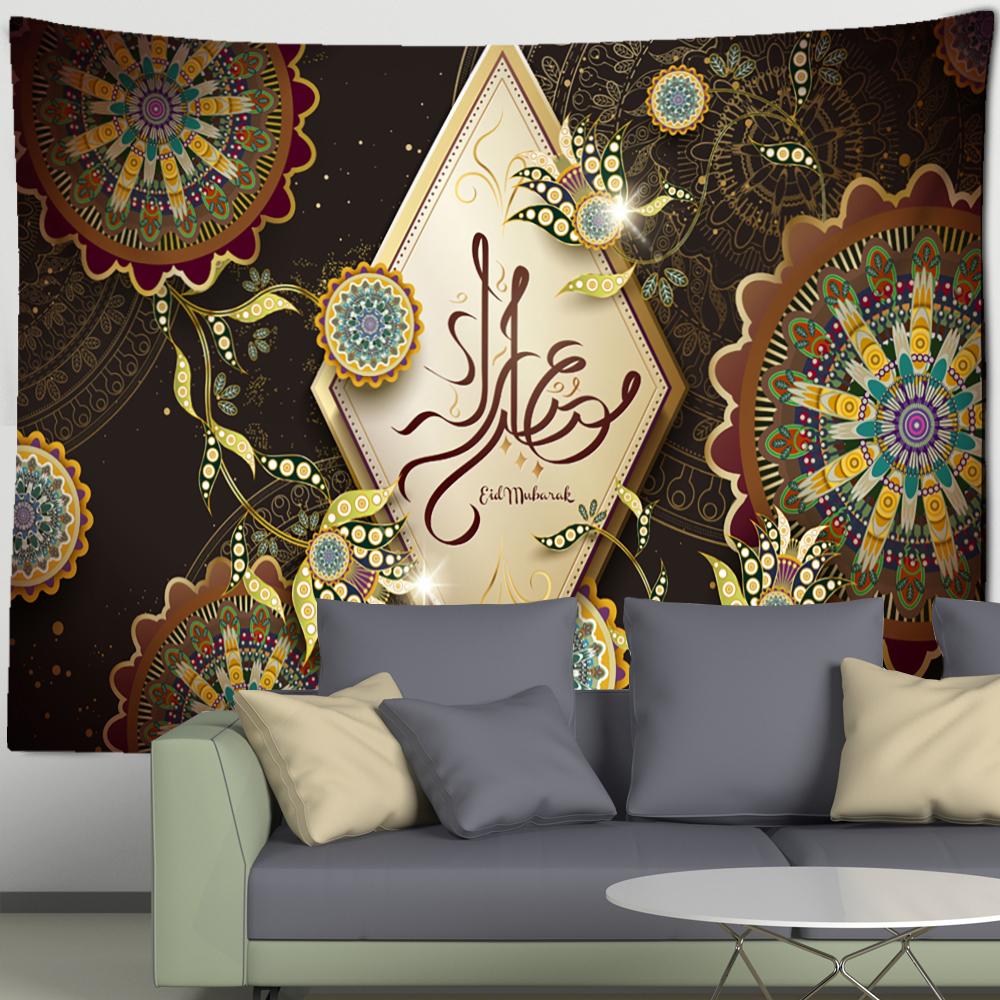 Islamic Ramadan Festival Tapestry Wall Hanging Psychedelic  Witchcraft Hippie Tapiz Art Aesthetics Room Home Decor