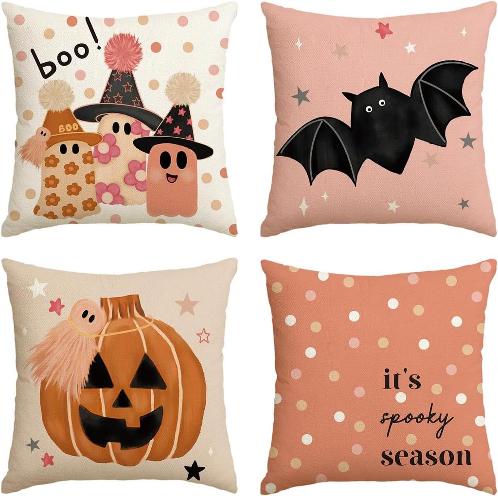 Halloween Decoration Pillowcase Ghost Skull Pillowcase Living Room Decoration Sofa Pillow Pillow Bedside Pillow