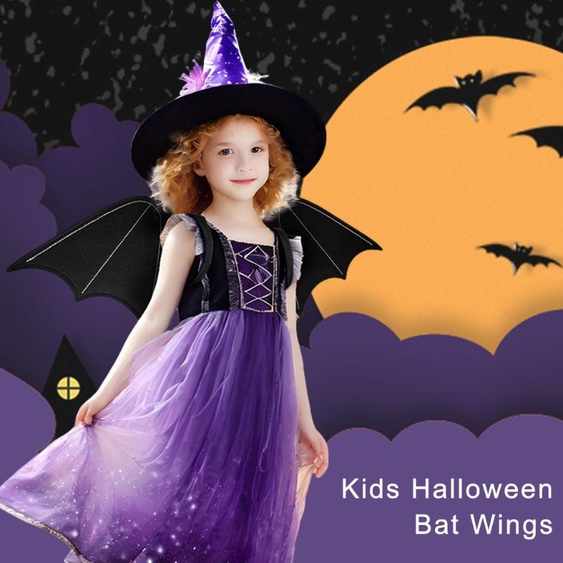 Halloween Fledermausflügel Fledermaus Verkleidung Kostüm Zubehör für Mädchen Frauen Kinder Geburtstag Halloween Weihnachten Maskenbälle Cosplay