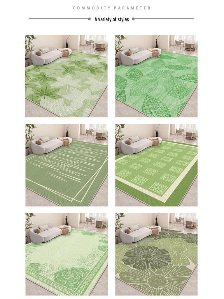 Oddychający dywan z lodowego jedwabiu: Nowoczesny dywan do salonu/sypialni, pochłaniający pot i stylowy na sofy i stoliki kawowe