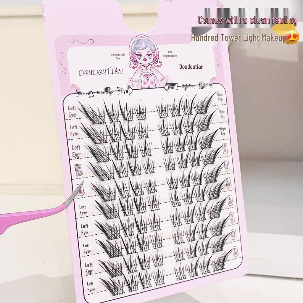 Doudou Sweet & Charming Fox Eye False Eyelashes, Clear & Natural, Cosplay & Comic Book Style, Dense Chinese Style.