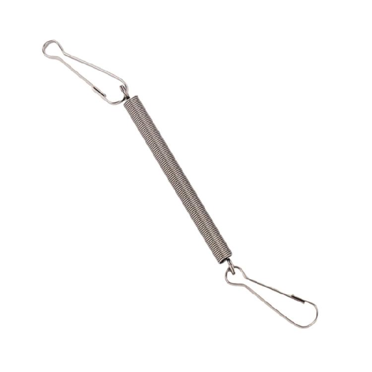 Stainless Steel Spring Metal Springs with 2 Clips for Small Animals Wire Cages