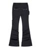 ROCKCAKE Shirring Pocket Flare Pants - Black