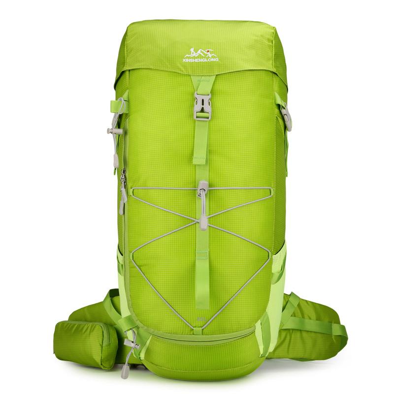 

Походные сумки для мужчин и женщин, рюкзаки для занятий спортом на открытом воздухе большой вместимости, легкие рюкзаки для путешествий на короткие расстояния 36-55L зелёный