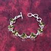 Røykfarget topas 925 solid sterlingsølvarmbånd, Håndlaget edelstensarmbåndssmykke, Gaver til kone Helt nytt armbånd