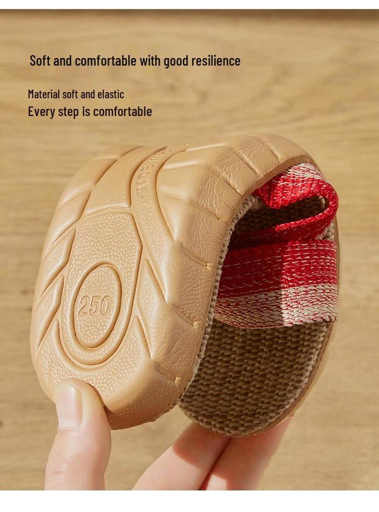 Women's & Men's Non-Slip Wear-Resistant Linen Slippers for All Seasons