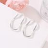 Euramerican Irregular Geometric Earrings Wave Hollow Out Simple Style Women Fashion Collocation Party Accessories