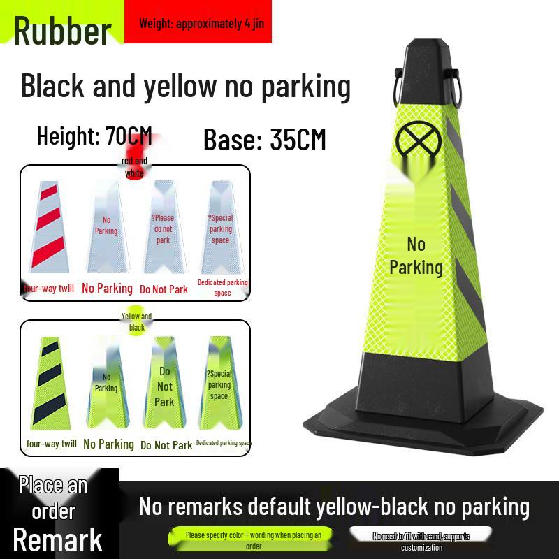 No Parking Zone Reflective Warning Cone
