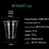 Xīhé Thickened Disposable Transparent Plastic Cold Drink Cups
