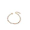 Retro Rainbow Glass Bead Anklet - Women's Light Luxury Niche Jewelry