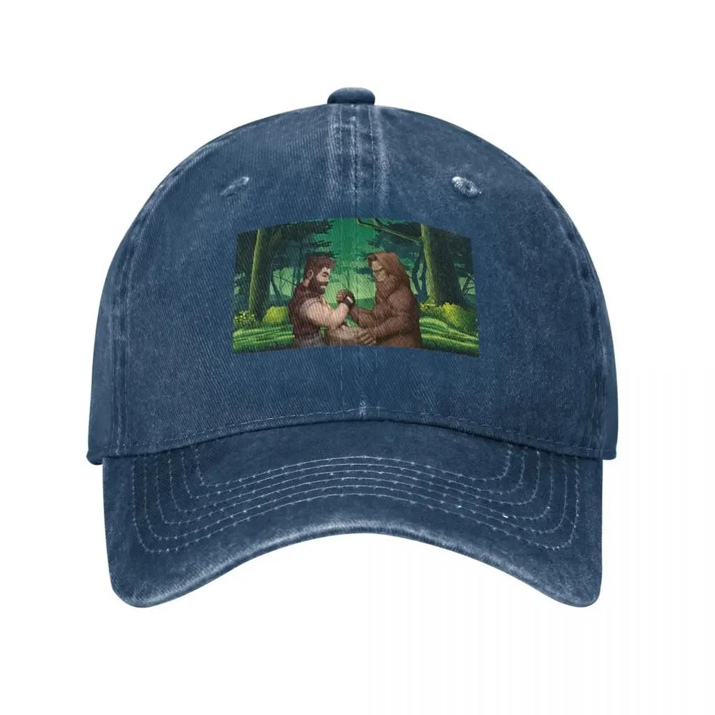 Bigfoot Vs Lumberjack Baseball Cap Derby Hat Western Hat Cosplay Anime Baseball Unisex Womens