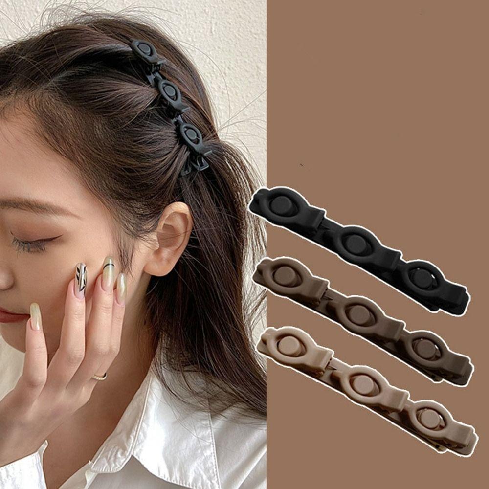 Korean Style Braided Hair Clip Plastic Bangs Clip Cute Duckbill Clip Female/Girls