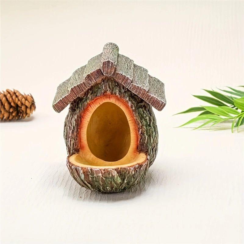 Für Kolibri-Standhaus Vogelhaus Offenes Design Futterhaus Vogelhäuschen Für Kolibri Eichhörnchen Beobachtung