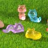Cute Luminous Caterpillar Garden Doll House Cute Resin Mini Figurine