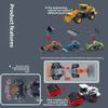 Excavator Simulated Plastic Bulldozer  Roller Forklift Children Toy Inertia Car
