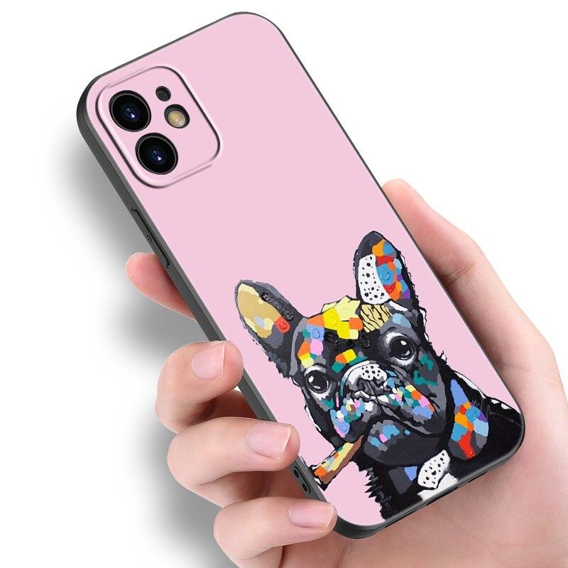

Чехол для телефона с милым тигровым французским щенком для Apple iPhone 14 13 12 Mini 11 Pro Max 7 8 XR X XS 7 8 Plus SE 2020 2022 iPhone SE 2022