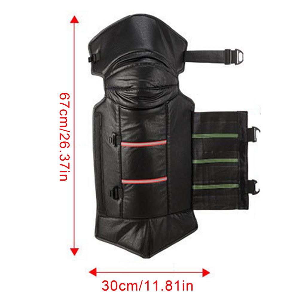 Winter Electric Motorcycle Knee Guards Riding Waterproof Cold Collision Resistant Warm PU Windproof Thickened Leg and Knee Guard
