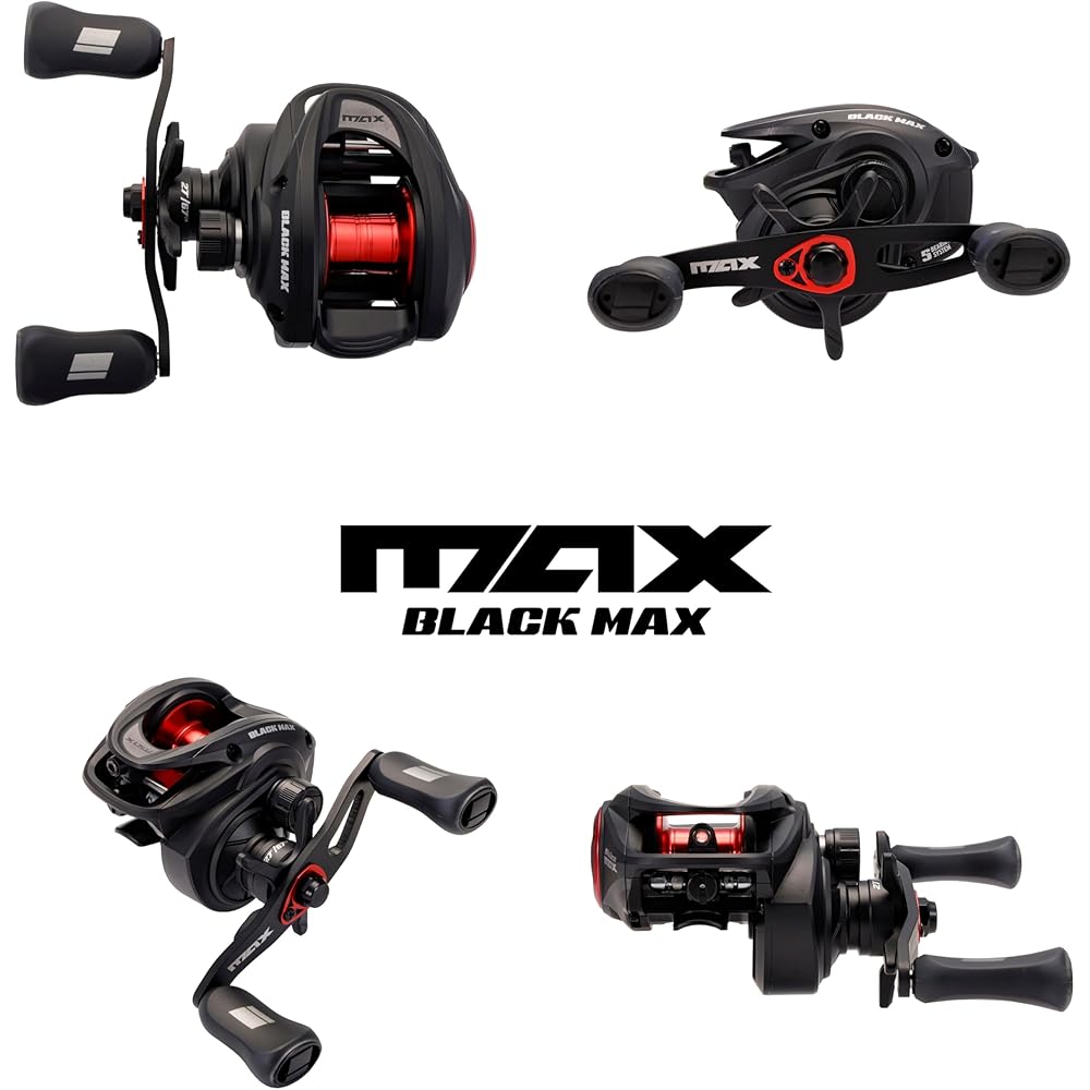 Abu Garcia Blackmax-L Low Profile Baitcasting Reel for Bass and Saltwater Fishing