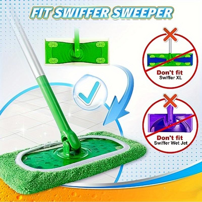 4ks, Náhradní podložka z mikrovlákna na úklidový mop, Hadřík na plochý podlahový mop, Pratelný a odolný náhradní hadřík na mop, Pro mokré i suché použití