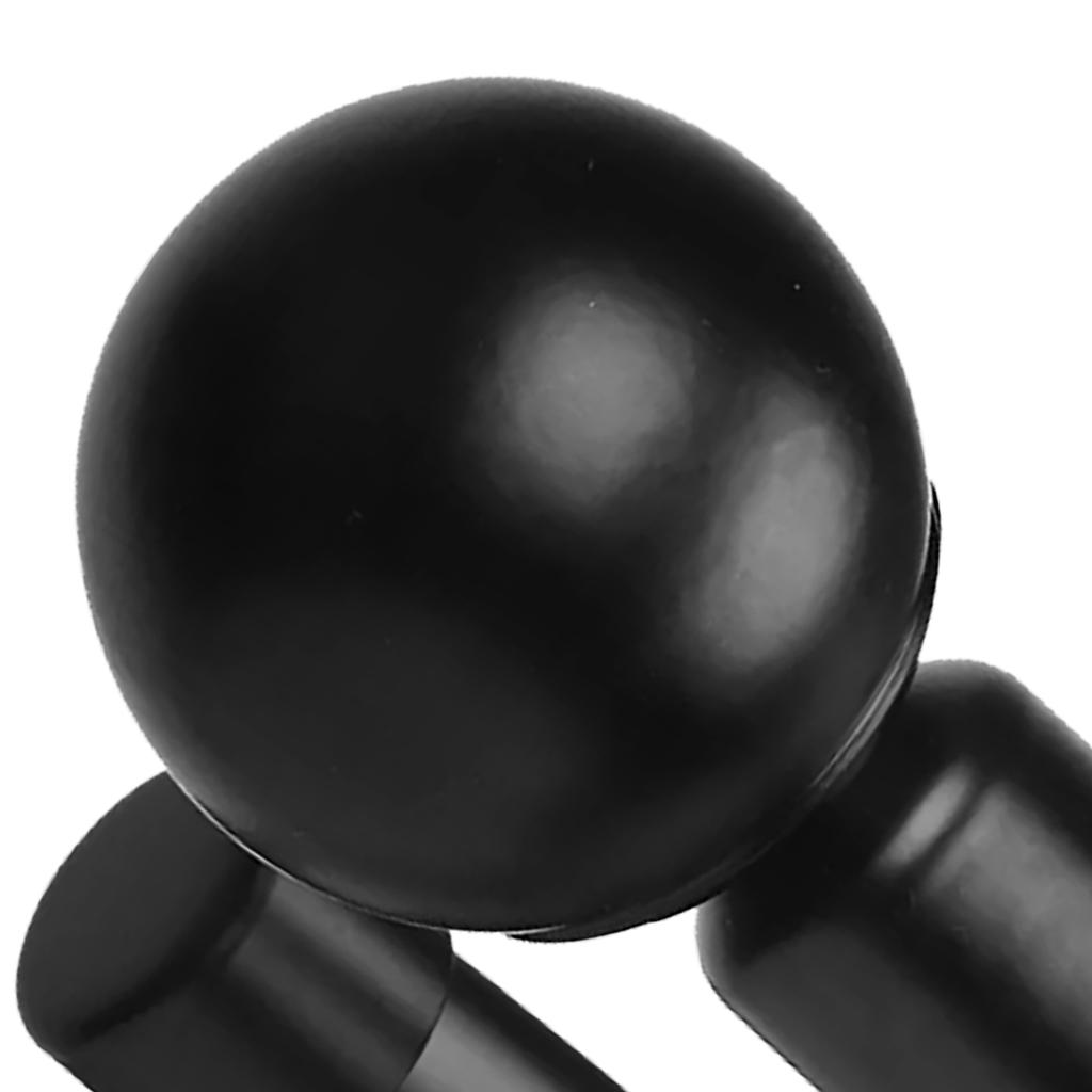 Doppelte Gardinenstange Modern Stabil Metall Kugelende Ausziehbar Doppelte Vorhangstange für Küche Schlafzimmer Fenster Büro Schwarz