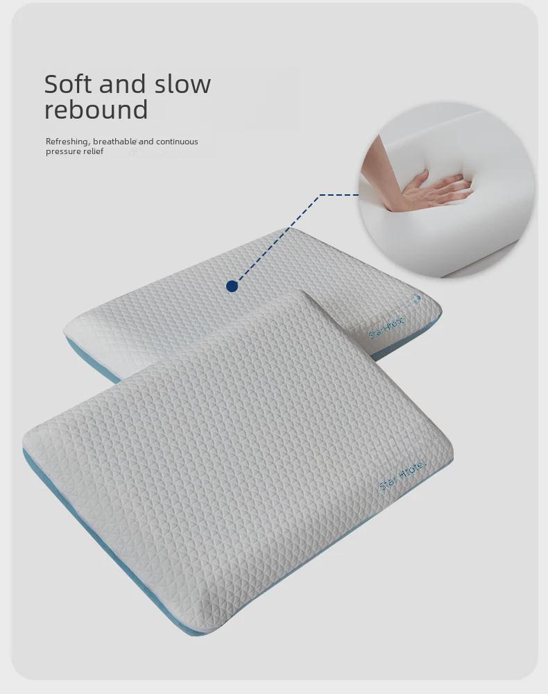Luxury Memory Foam Pillow Pair - Ergonomic Design for Cervical Support & Better Sleep