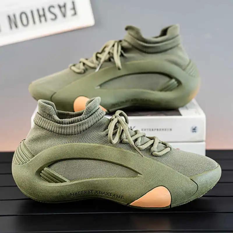 Flatform Winter Gym Shoes For Men Sports-et-leisure Loafers Men's Sneakers Sports Tenid Famous Brands Outings Trainers