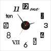 Luminous Large Wall Clock 3D DIY Quartz Clocks Fashion Watches Acrylic Mirror Stickers Living Room Home Decor Horloge