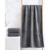 Lumimi Fluffy Hotel-Quality Bath Towels, Large, Instant Absorbency, 70*140cm, Set of 4, Microfiber, Gray, Highly Absorbent, Quick-Drying, Soft To the