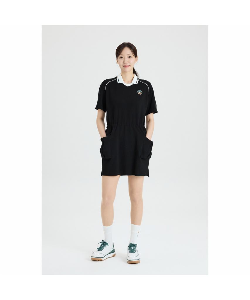 Goldeunbeeo (W) Pique Polo Collar One-Piece G5Uam26231Bkx