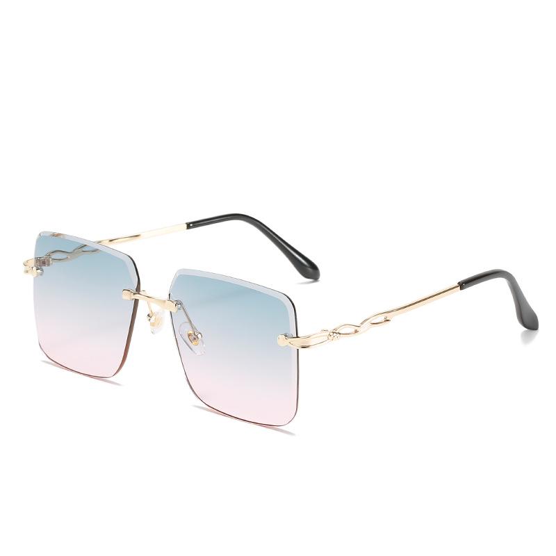 Ocean Piece Sunglasses Trendy Glasses Trimmed Sunglasses Women'S Frameless Metal Sunglasses S087