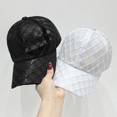 Chic Breathable Mesh Baseball Cap  - Adjustable Sun Protection Hat for Women, Perfect for Spring & Summer